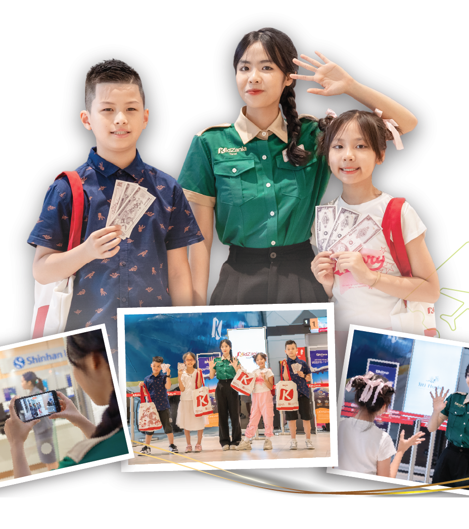 Children interacting at an event.