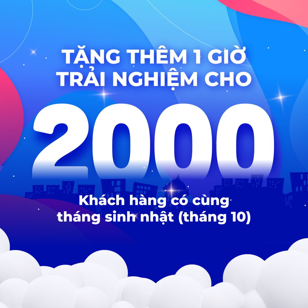 🎂 October Birthday Gift – Enjoy 1 Extra Hour of Experience! 🎁