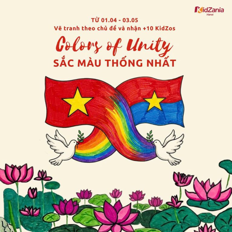 Hoạt động vẽ tranh cho trẻ em 30/4 – Sắc Màu Thống Nhất