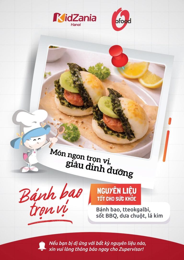Bánh Bao Trọn Vị O’food: 5 Điều Thú Vị Chờ Đón Các Đầu Bếp Nhí Tại KidZania Hà Nội